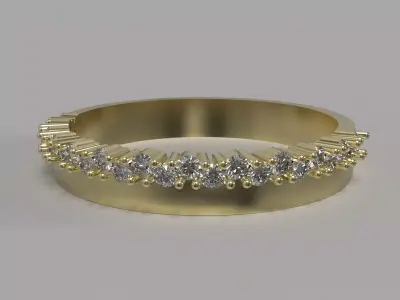 engagement gold ring 3dmodel 3D print model