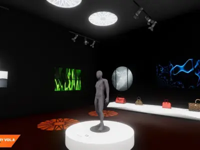 Art gallery Vol8 - modern showroom 3D model