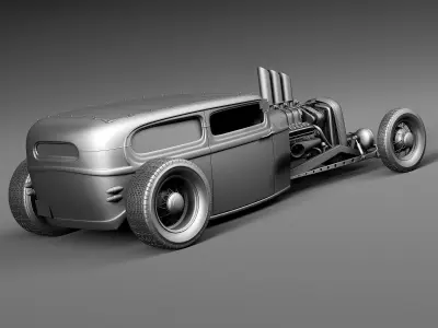 HotRod 1929 Devil 3D model