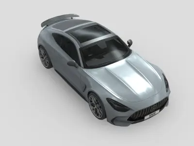 MercedesBenz AMG GT Coupe Low-poly 3D model