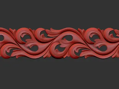Carved molding 3D model