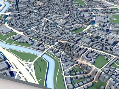 Saarbrucken Germany Capital of Saarland 3D model