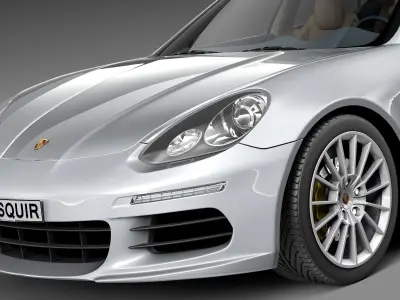 Porsche Panamera S 2014 3D model