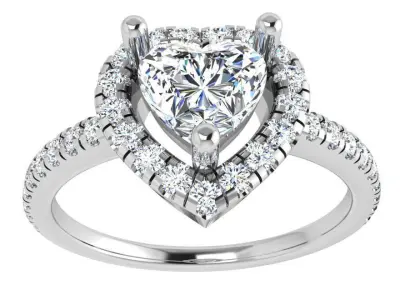 Heart Halo Ring 4668 3D print model