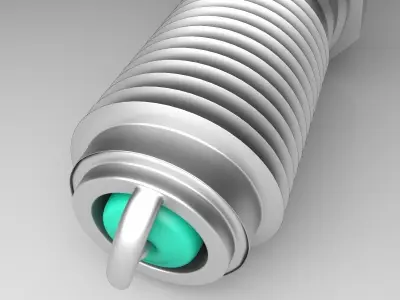 Spark plug 3D model