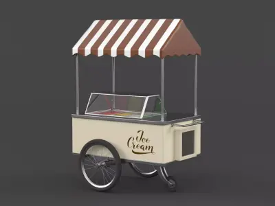 Ice Cream Cart 3D model