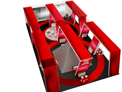  Booth Exhibition Stand a572c      3D model
