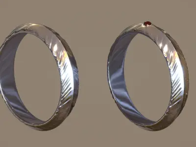 Silver Ring 3D model buy