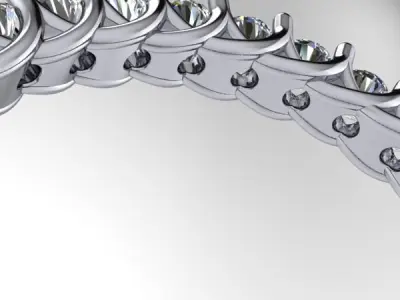 2mm Dia Micro Pave Eternity Band Wedding Ring 3D print model