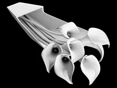 Vase Callas Baccarat 3D model