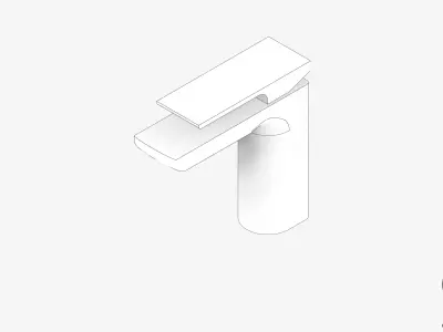 Basin Mixer - Luxury - Glide Low-poly 3D model