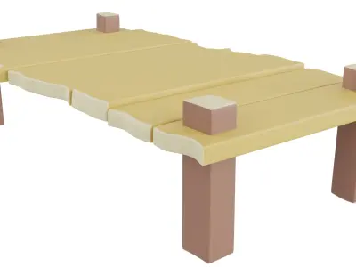 Cartoon Bridge 3D model