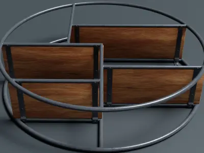 Circular Wall Shelf  3D model