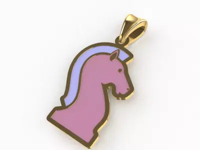 Unicron Character Enamel Pendant 3D model Texture 3D print model