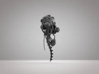 Kylo Ren Helmet 3D model Low-poly 3D model