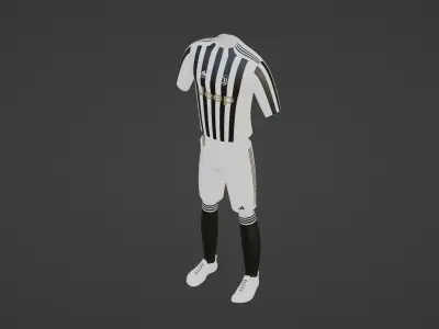Juventus Sportwear Low-poly 3D model