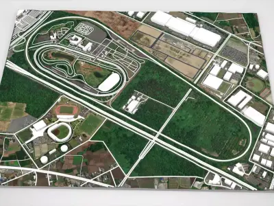 Japan Safe Driving Center  Central Safety Training Center 3D model