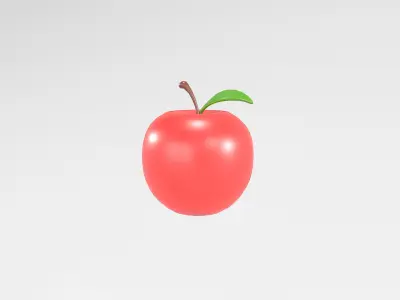 Apple v1 001 Low-poly 3D model