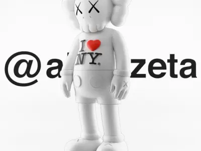 Kaws Love NY New York Textured Low-poly 3D model