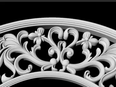 carved mirror 3D model purchase