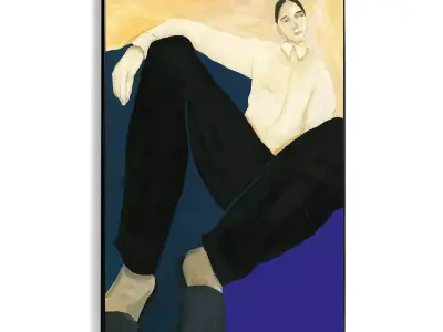 Plaster Two Photo Frame 537 Low-poly 3D model