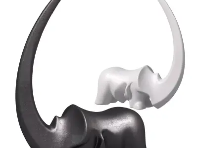 Decorative Sculpture 01 Low-poly 3D model