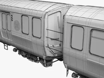 Chicago CTA train 7000 series 3D model