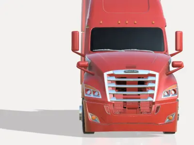 Cascadia Freightliner 3D print model
