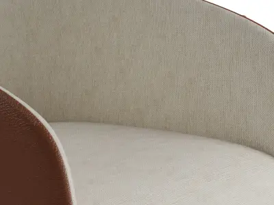 Fiona Dual Upholstery Armchair 3D model