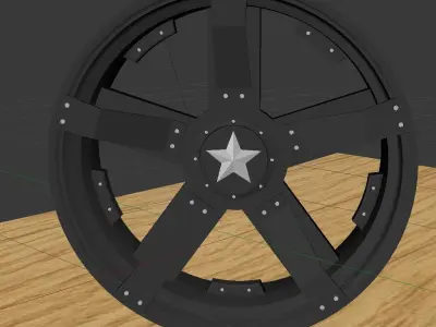 Llanta 01 Low-poly 3D model