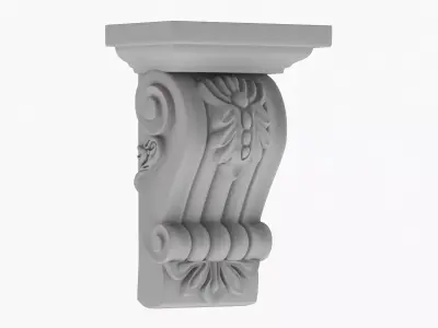 Scroll Corbel 28 3D model
