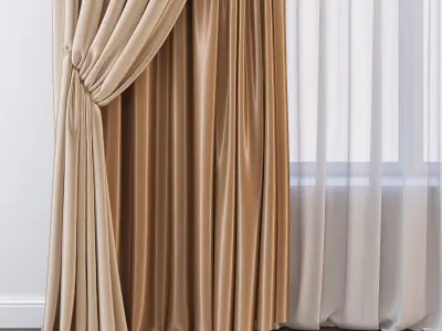 Set 69 Curtains 3D model
