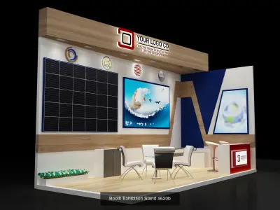 Booth Exhibition Stand  G7 3D Model Collection