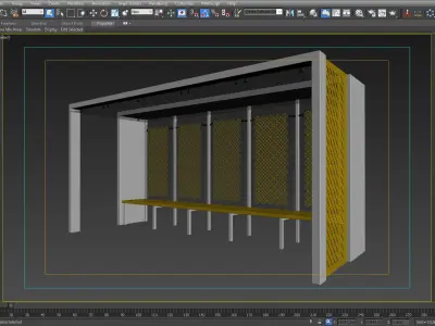 BUS STATION 10 3D model