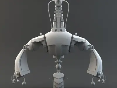 Robot with arms and legs 3D model