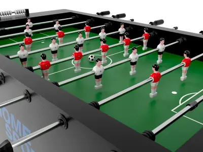 Football Table Game 02 3D model