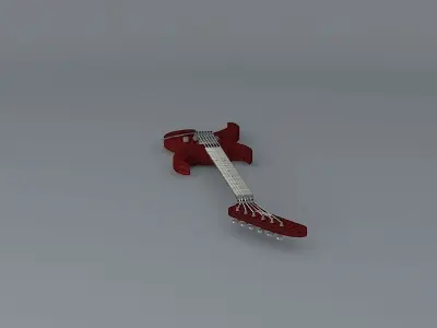 Intruder guitar Free 3D model