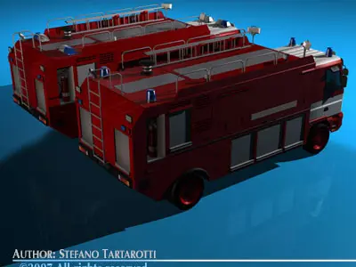 Firetruck fire truck 3D model