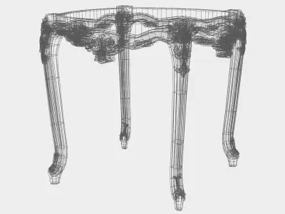 Carved coffee table for cnc 19 3D model
