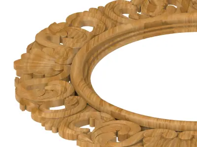 Carved picture frame STL 3D model 75