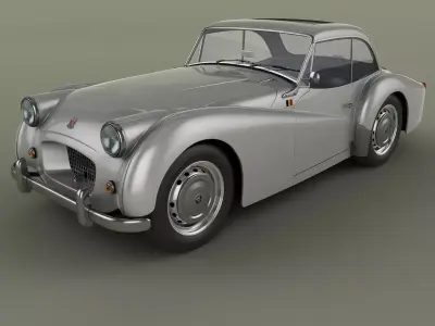 Triumph TR2 Francorchamps Coupe 3D model