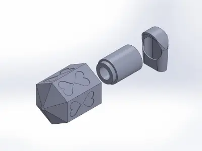 Valentine Night Light Free 3D print model