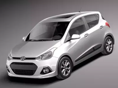Hyundai i10 2014 3D model
