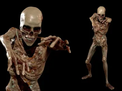 Eye Monster  Low-poly 3D model