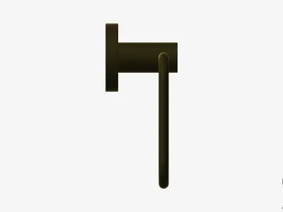Towel Holder - Hand - Luxury - Round - Round Plate Low-poly 3D model