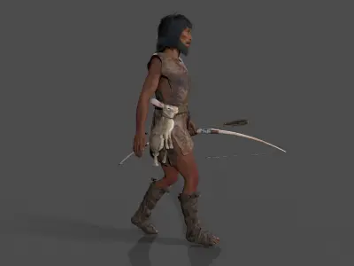 hominid Low-poly 3D model