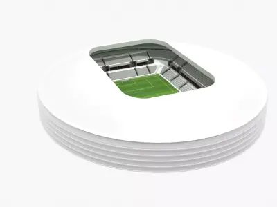Football Stadium Low-poly 3D model
