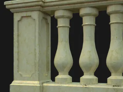 Classic Balustrade 3D model