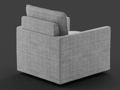 Swivel Chair Low-poly 3D model