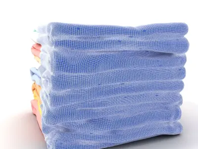 Pastel Fabric Stack model pack Texture